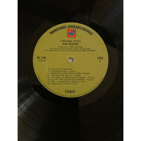 Rod McKuen: Lonesome Cities Vintage Vinyl Record - Picture 12 of 13
